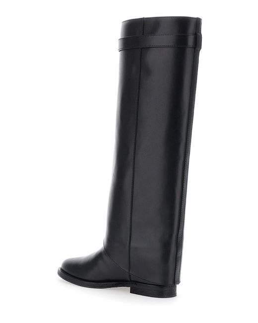 Via Roma 15 Black Boots Leather Smooth
