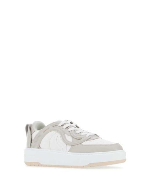 Stella McCartney White Two-Tone Alter Mat S Wave 1 Sneakers