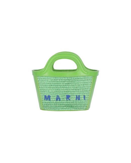 Marni Green Mini Tote Bag Tropicalia