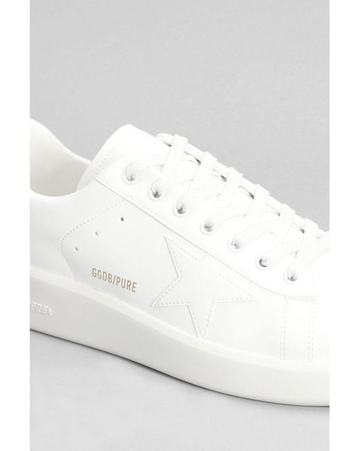 Golden Goose Deluxe Brand White Pure Star Sneakers for men