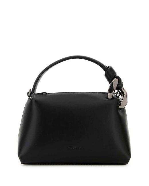 J.W. Anderson Black Leather Small Jwa Corner Handbag