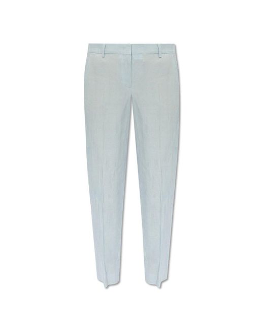 Paul Smith Blue Linen Trousers,