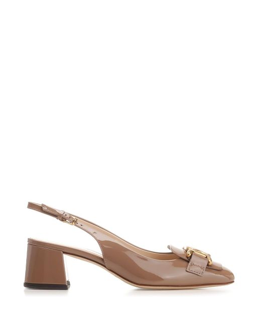 Tod's Brown Kate Patent Slingback