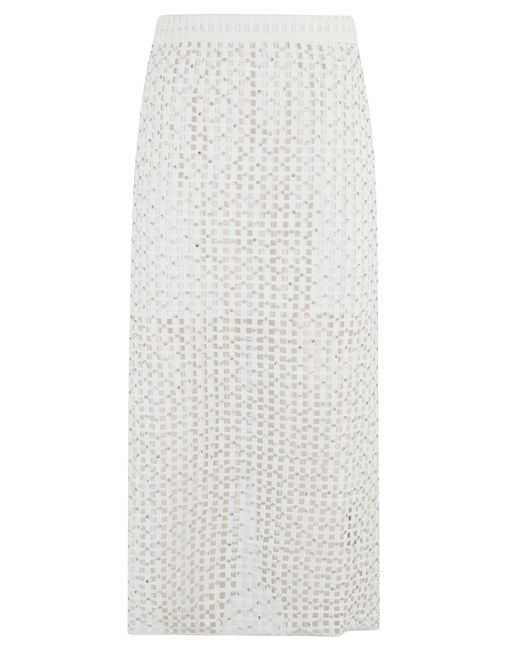 Essentiel Antwerp Handkerchief Mesh Skirt With All-Over
