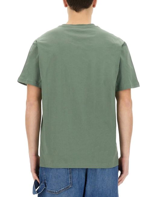 J.W. Anderson Green T-Shirt With Logo for men