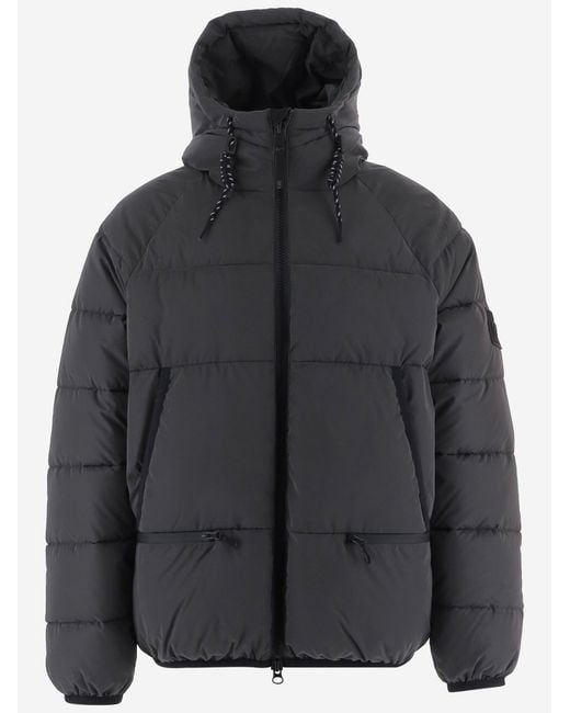 OUTHERE Black Padded Puffer Jacket Nylon Polyester for men