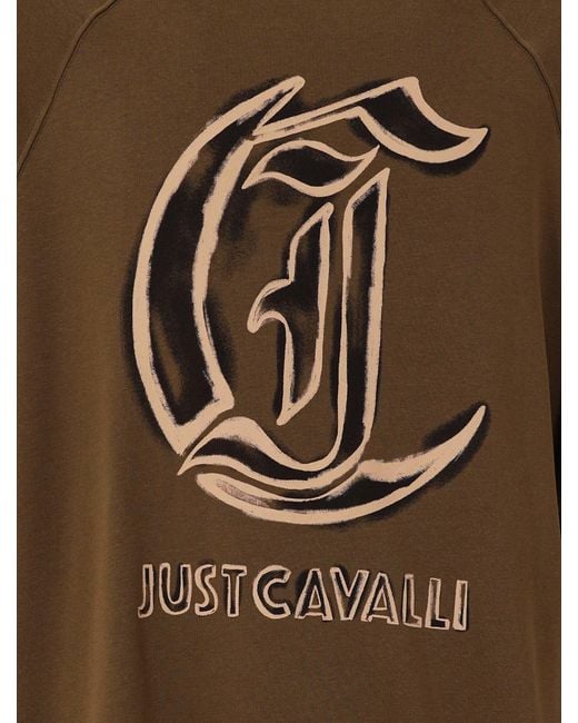 Roberto Cavalli Brown Just Cavalli Sweatshirt for men