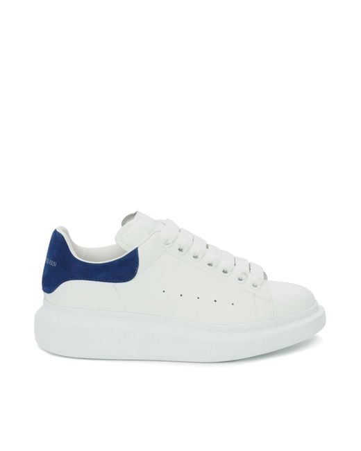 Alexander McQueen Sneaker Pelle S.gomm Larry Daim Velour in Blue | Lyst