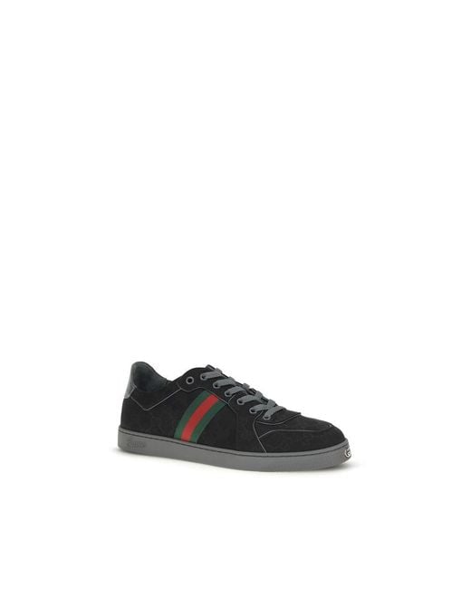 Gucci Black Fabric Athletic Sneakers for men