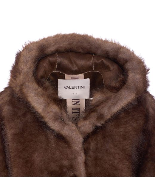 VALENTINI 1972 Brown Eco Zibellino Fur Jacket