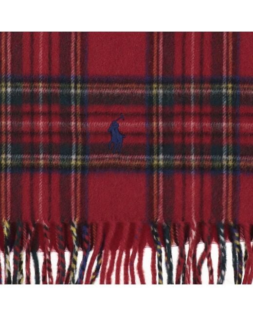 Polo Ralph Lauren Cashmere Scarf With Embroidered Logo for men