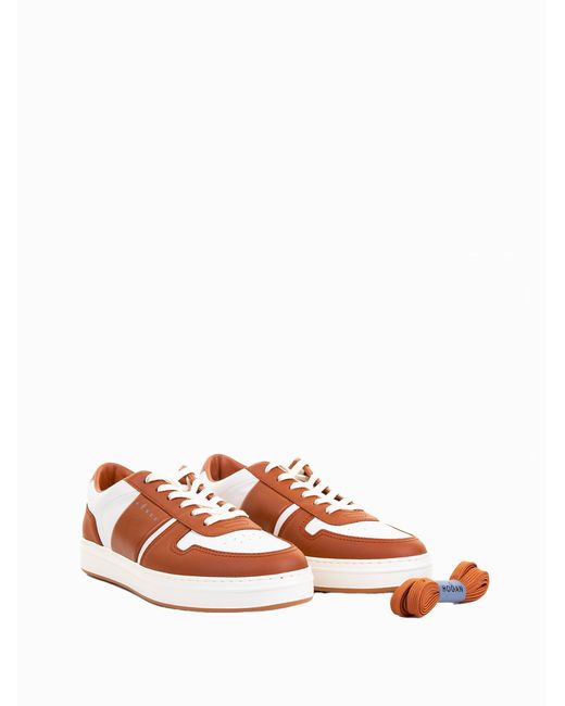 Hogan Pink Two-Tone Leather Sneakers for men
