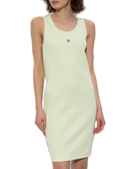 Givenchy White Ribbed Dress