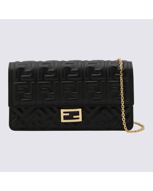 Fendi Black Leather Mini Bag