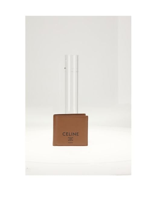 Céline White Bi-Fold Wallet Tan- Lamb Leather Umbrellas for men