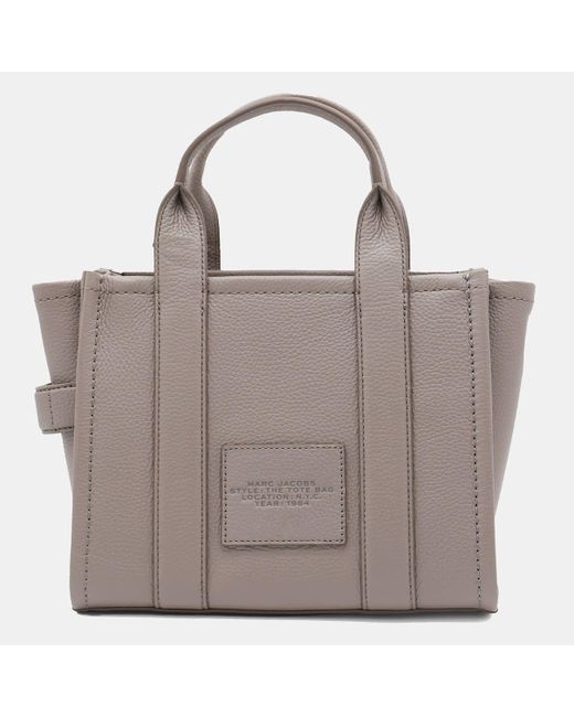 Marc Jacobs Gray Leather The Small Tote Bag