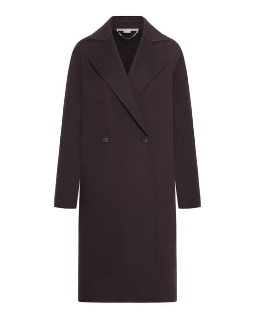 Stella McCartney Brown Iconic Double Face Coat