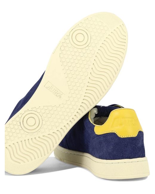 Autry Blue Medalist Flat Low Sneakers for men
