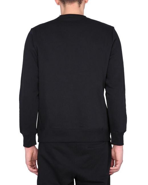 PS by Paul Smith Black Sweatshirt With Zebra Embroidery for men