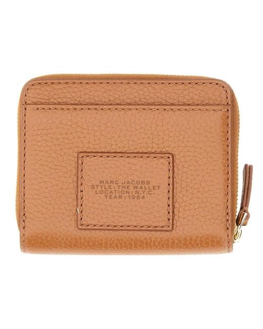 Marc Jacobs Brown Portafoglio "The Compact" Mini