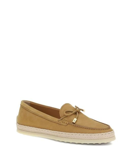 Tod's Natural Tods Flat Shoes Outer: Raffia