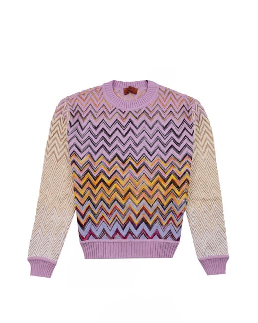 Missoni Sweater in Pink | Lyst