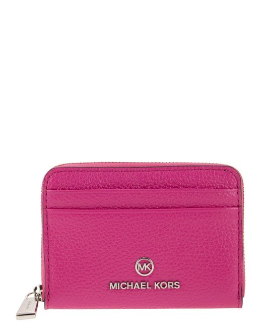 Michael Kors Purple Jet Set - Wallet With Logo Small