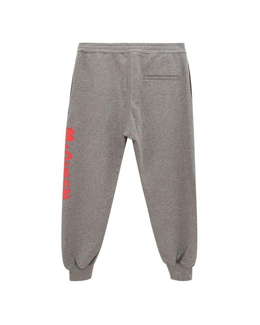 McQueen Gray Cotton Athletic Pants