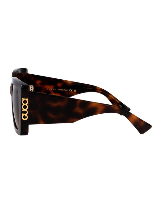 Gucci Brown Havana-Havana- Acetate Sunglasses