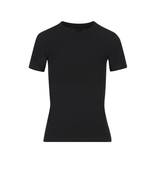 Balenciaga black shop t shirt women's