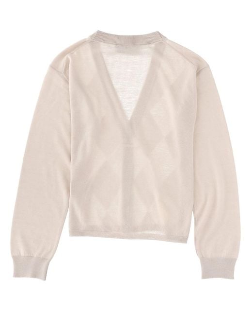 Our Legacy Natural Cropped Fit Wool Cardigan Jumpers