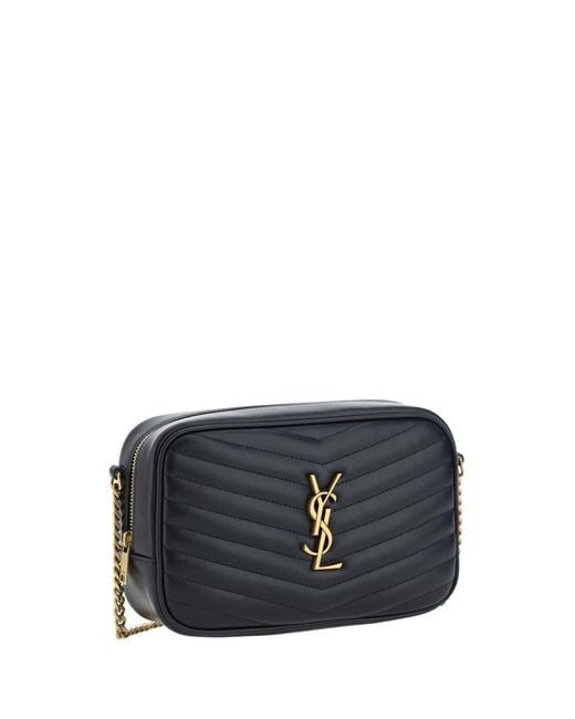 Saint Laurent Black Lou Shoulder Bag Leather Calf Bos Taurus