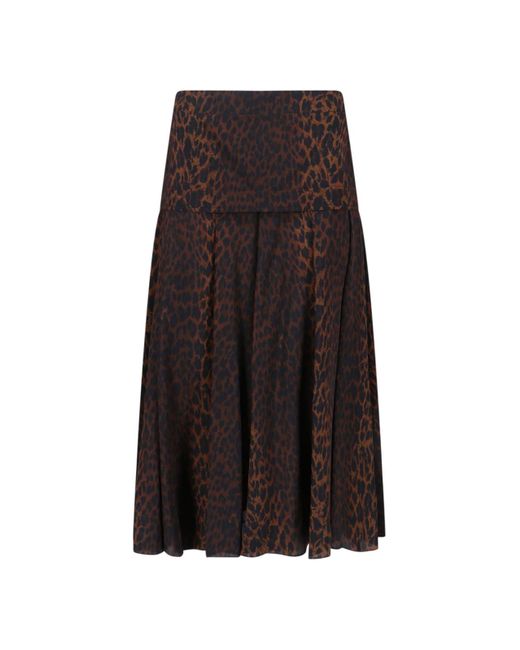 Balenciaga Multicolor Leopard-Print Maxi Skirt