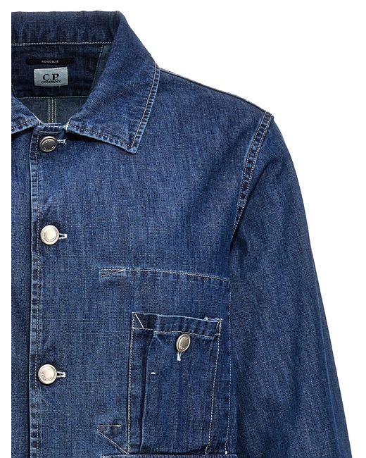 C P Company Blue 'Outerwear Medium' Jacket for men