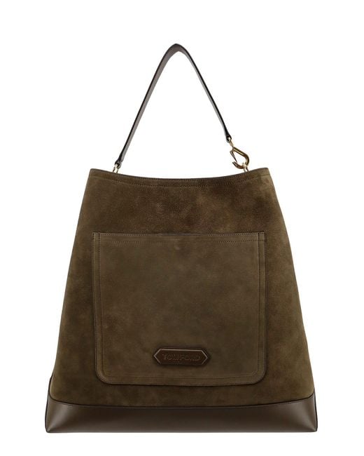 Tom Ford Brown Two-Strap Tote for men