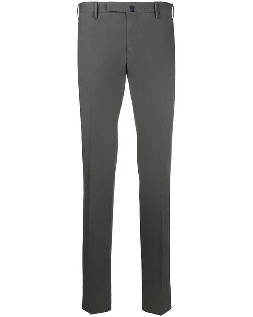 Incotex Gray Pants Cotone/Elastan for men