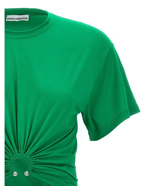 Rabanne Green Cropped Ring Top