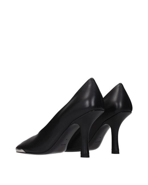 Burberry Blue Leather High Heel Pumps