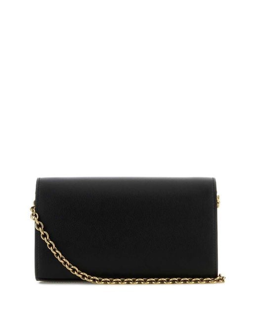 Chloé Black Iconic Logo Plaque Crossbody Bag