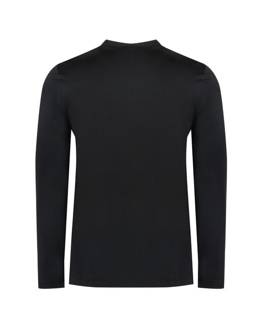Emporio Armani Black Long Sleeve T-shirt for men