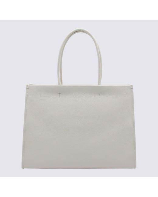 Furla White Marshmallow Leather Opportunity Tote Bag