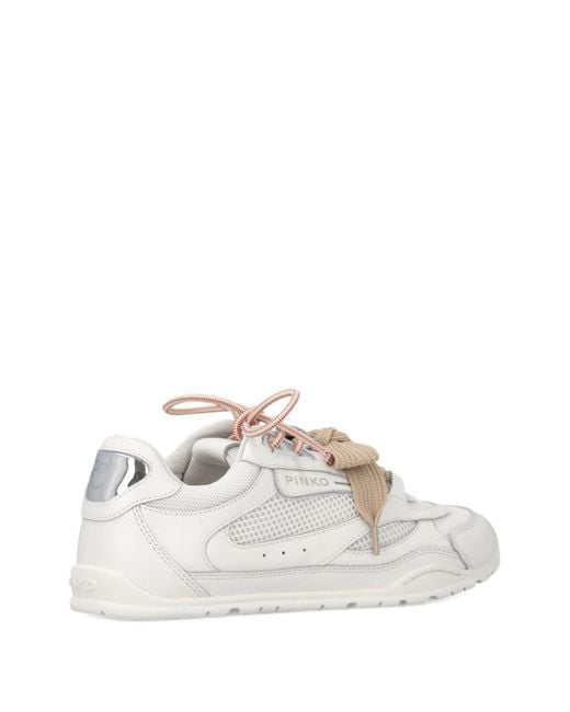 Pinko White Flat Shoes