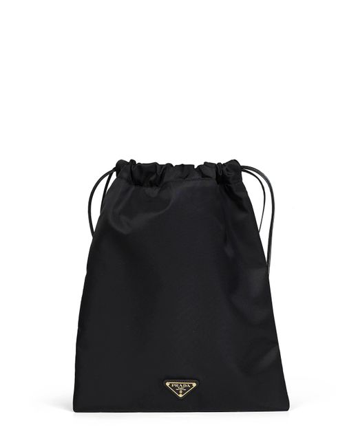 Prada Black Pouch Bag Wish Recycled Polyamide Shoulder