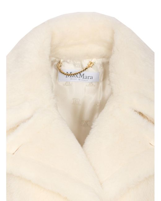 Max Mara White Jackets Alpaca