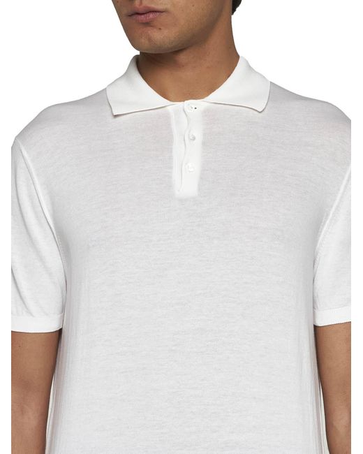 Malo White Polo Shirt for men