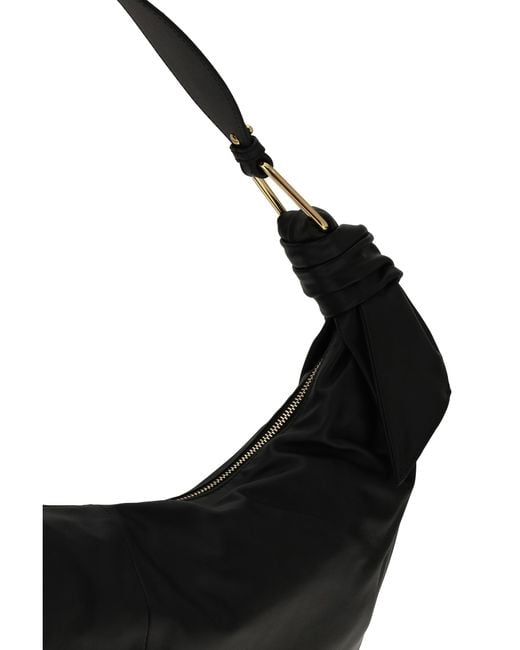 Coccinelle Black Furoshiki Shoulder Bag Calf Leather Bos Taurus