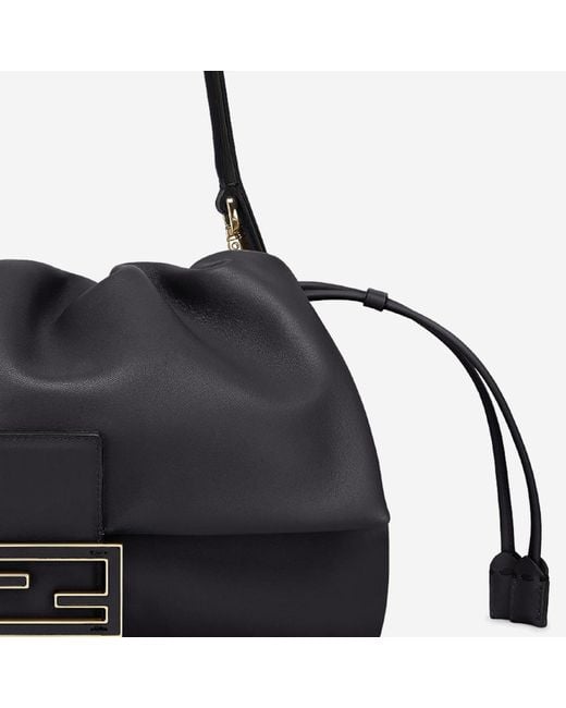 Fendi Black Shoulder Bag Nappa Leather
