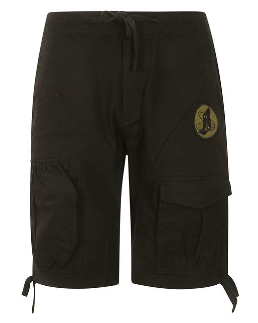 BBCICECREAM Black Cargo Shorts for men
