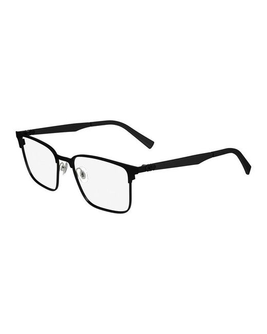 Ferragamo Black Eyeglasses Square Full Rim, Matte Frame And Clear Demo Lens Lens Sf2226002 for men