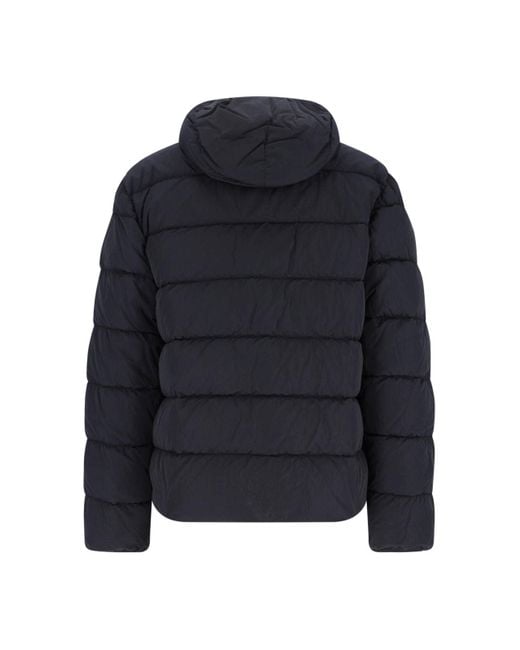 C P Company Blue Quilted Puffer Jacket for men
